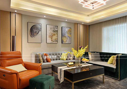 义乌-200方大平层装修-轻奢风格装修案例