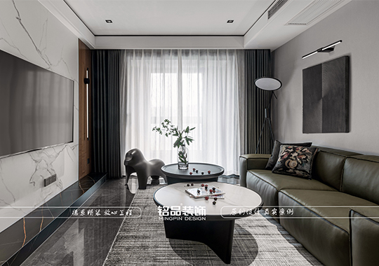 义乌103m²精装修-三室两厅-现代风格案例