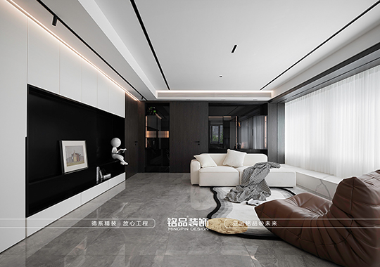 义乌绿城晓风印月大平层-126方三室两厅-轻奢风格装修案例