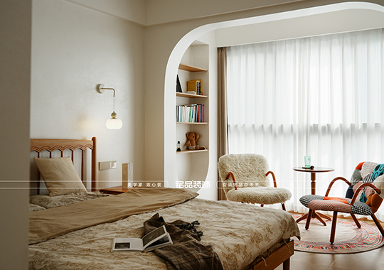 义乌装修大平层 133奶油原木风 四室两厅装修案例