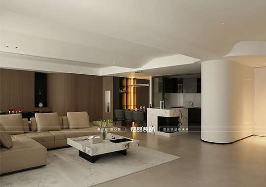 义乌装修意式极简风格 280方大平层装修案例