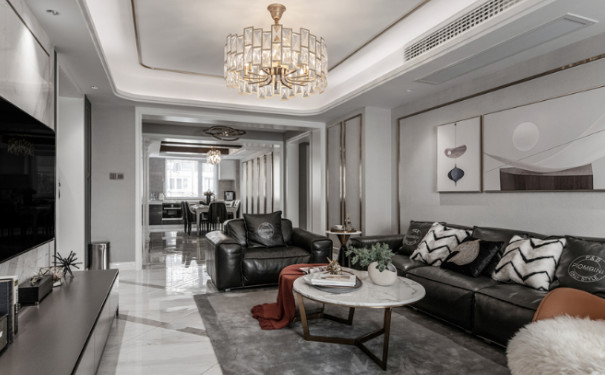 2021铭品装饰现代轻奢风格147m²装修案例