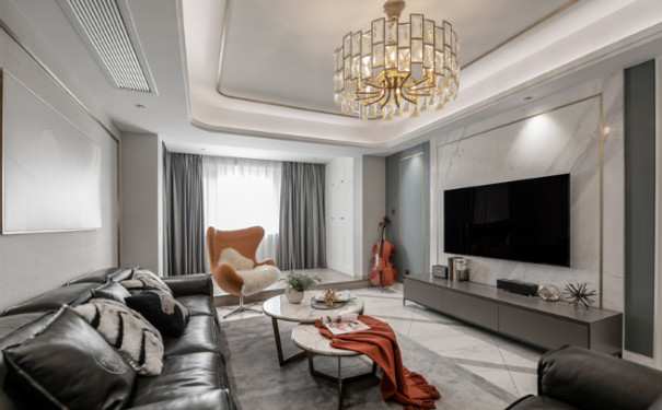 2021铭品装饰现代轻奢风格147m²装修案例